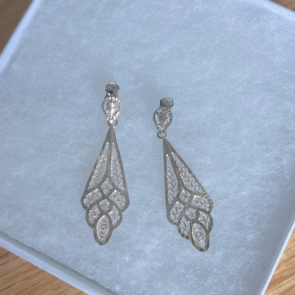 Vintage Turkish Sterling Silver Earrings